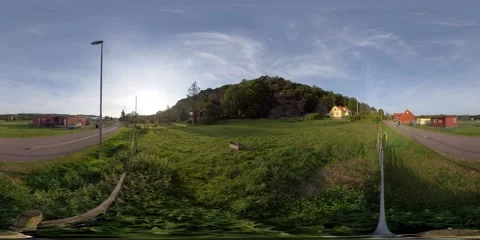 Farm And Walking Pathway, 360 VR Stock Footage 160684535