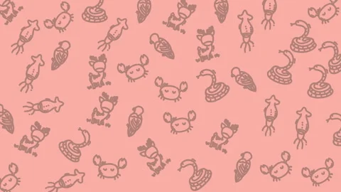 Farm animal pattern background dua Stock Footage 332067626