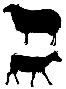 Farm animals Stock Illustration