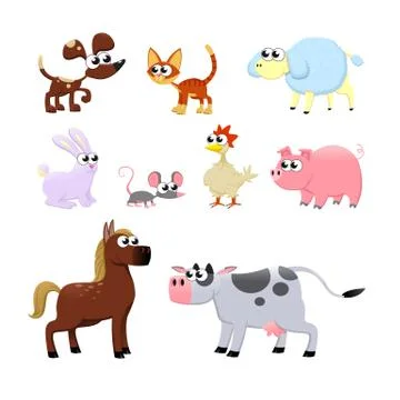 Farm animals. Stock-Illustration