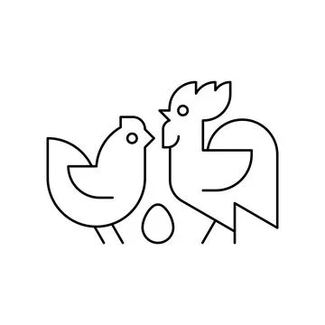 Farm animals logo イラスト素材