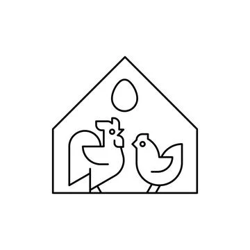 Farm animals logo イラスト素材