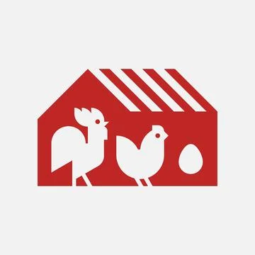 Farm animals logo Stock Illustration