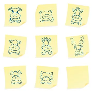 Farm animals to remember Stock Illustration