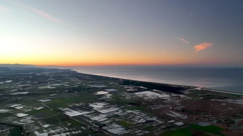 Farm Background Texture 4 K Aerial View 4K Stock Footage 221948444