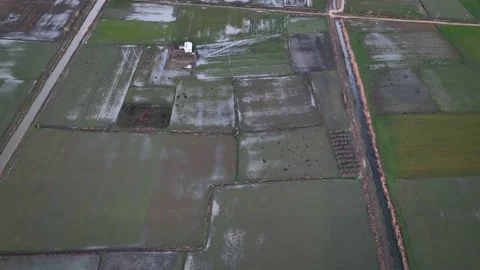 Farm Background Texture 4 K Aerial View 4K Stock Footage 221948773