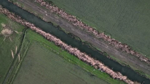 Farm Background Texture 4 K Aerial View 4K Stock Footage 221949318