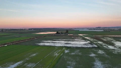 Farm Background Texture 4 K Aerial View 4K Stock Footage 221950089