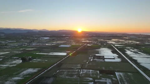 Farm Background Texture 4 K Aerial View 4K Stock Footage 221950214