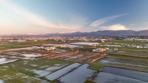 Farm Background Texture 4 K Aerial View 4K Stock Footage 221950666