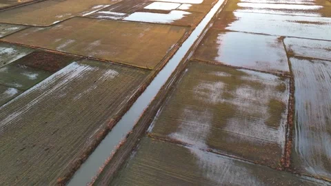 Farm Background Texture 4 K Aerial View 4K Stock Footage 221950731