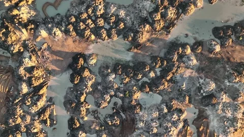 Farm Background Texture 4 K Aerial View 4K Stock Footage 221952637