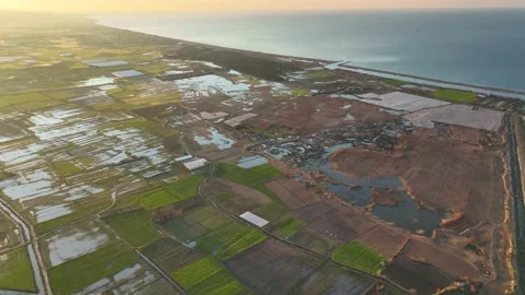 Farm Background Texture 4 K Aerial View 4K Stock Footage 221952706