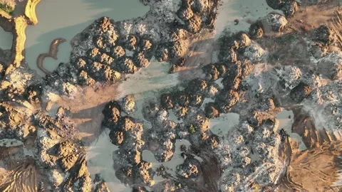 Farm Background Texture 4 K Aerial View 4K Stock Footage 221952725