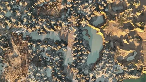 Farm Background Texture 4 K Aerial View 4K Stock Footage 221953091