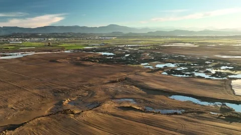 Farm Background Texture 4 K Aerial View 4K Stock Footage 221953305