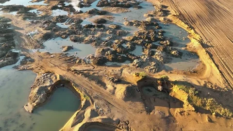 Farm Background Texture 4 K Aerial View 4K Vidéo 221953426