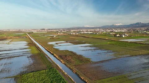 Farm Background Texture 4 K Aerial View 4K Stock Footage 221953758