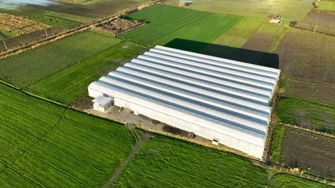 Farm Background Texture 4 K Aerial View 4K Stock Footage 221954501