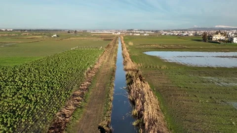 Farm Background Texture 4 K Aerial View 4K Stock Footage 221955211