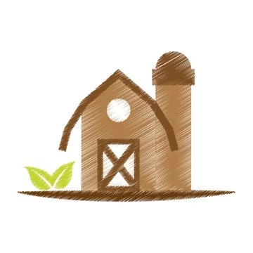Farm barn icon Stock Illustration