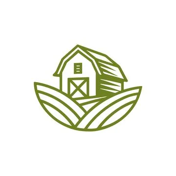 Farm Barn Logo 库存插图