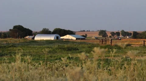 Farm with Barns Stock-Footage 41373478