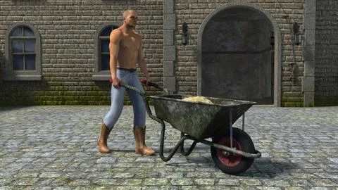 Farm boy Stock Illustration