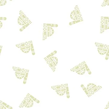 Farm building glyph seamless pattern Ilustración de archivo