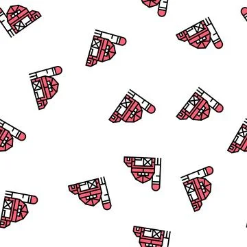 Farm building vector seamless pattern Ilustración de archivo