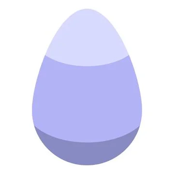 Farm chicken egg icon, isometric style Stock Illustration