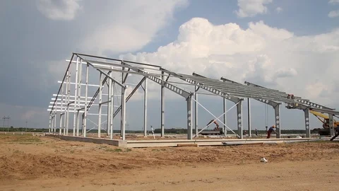 Farm Construction Stock Footage 87709018