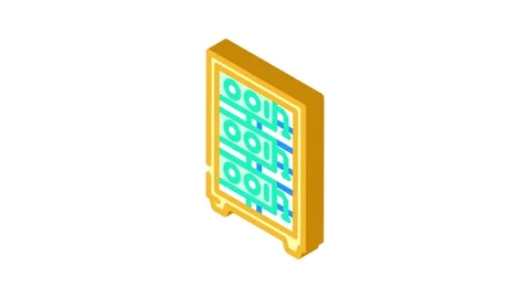Farm cryptocurrency mining isometric icon animation Stock Footage 327282436