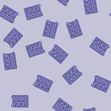 Farm cryptocurrency mining line vector seamless pattern 스톡 일러스트