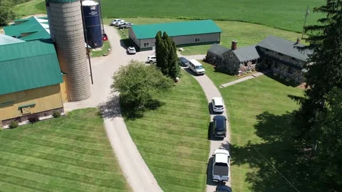 Farm drone Stock Footage 201965694