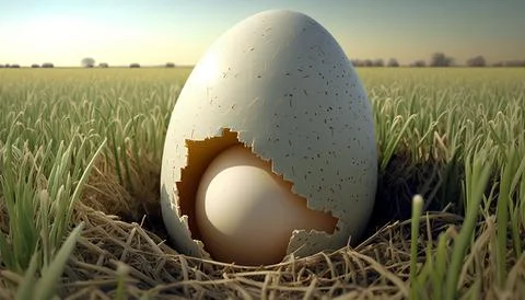 Farm Egg. Chicken Egg UI and UX Stock Illustration