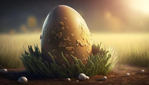Farm Egg. Chicken Egg UI and UX Stock Illustration