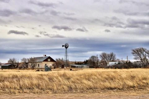 Farm in fall Fotos Stock