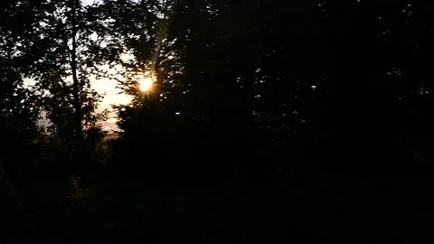 Farm Field During Sunset Stock Footage 80233308