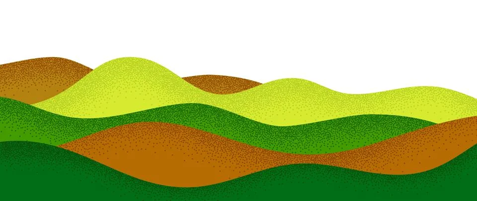 Farm field landscape pattern, vineyard background Stock Illustration
