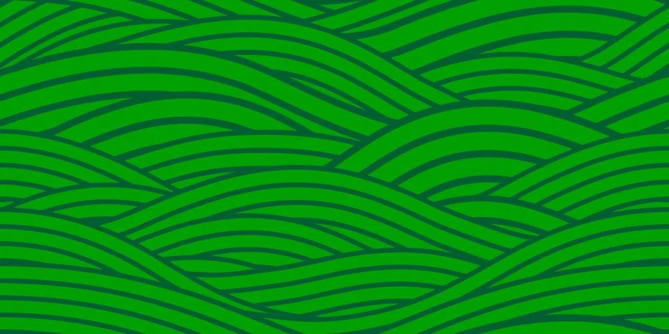 Farm field wavy seamless pattern background 스톡 일러스트