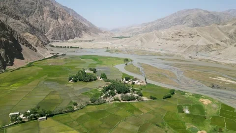 Farm Fields of Baghlan Province Stock Footage 274530017