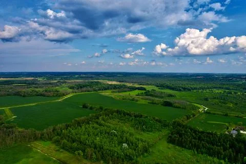 Farm Fields 库存照片