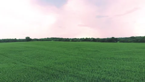 Farm flyover 11 Stock Footage 136899657