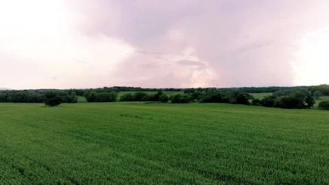 Farm flyover 5 Stock Footage 136899635