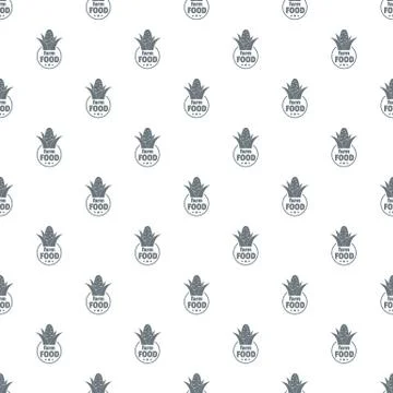 Farm food pattern vector seamless Stock Illustration