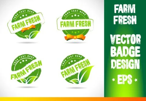 Farm fresh Badge Vector Stock-Illustration