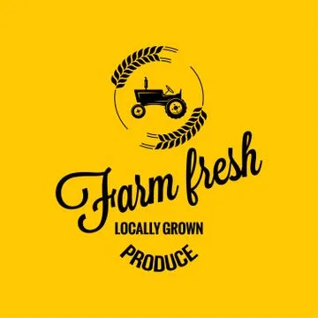 Farm fresh design background Stock Illustration