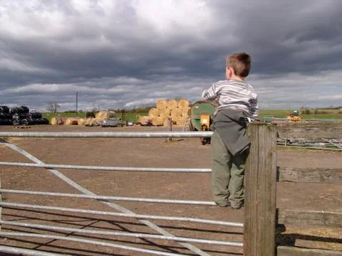 FARM GATE. Stock Photos