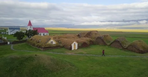 Farm of Glaumbaer PART2 Stock Footage 84787045
